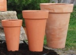 Tall round Landscape or garden marble planters