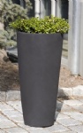 Tall Round Fiberstone Outdoor Planter