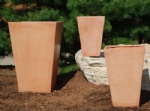 Frost resistance terracotta fiber glass planter