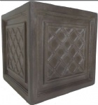 Fiberclay Square  Box with regal looking planter on Windsor style design